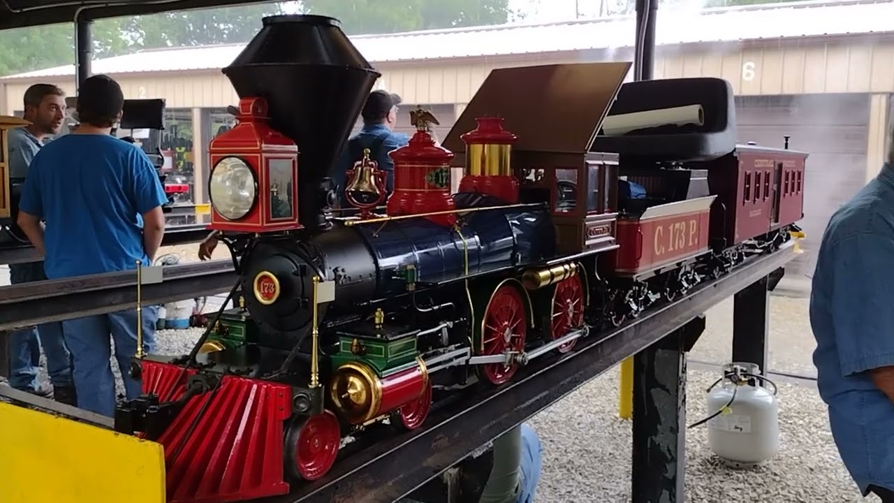 Steam and a storm at the Illinois Live Steamers on August 20, 2022