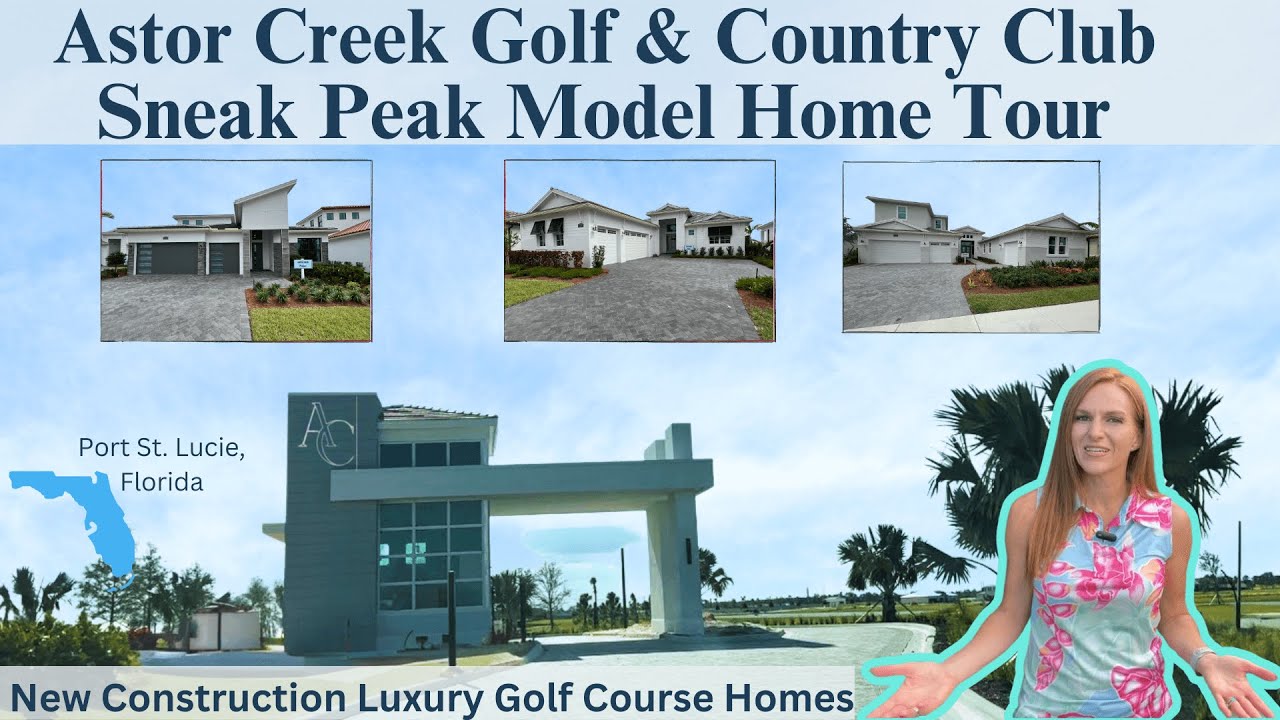Astor Creek Golf & Country Club Model Home Tour Sneak Peak | Port St Lucie FL