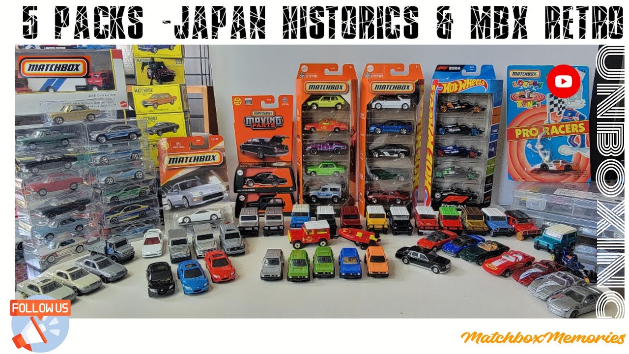 2025 Matchbox 5 Packs Japan Historics Unboxing -  #diecast #matchbox #collection #jdm  #f1