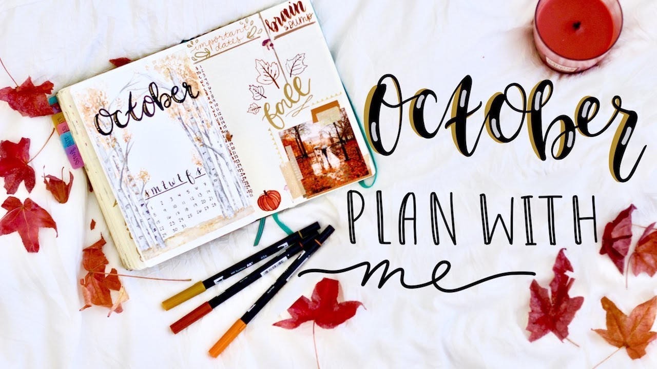 PLAN WITH ME | October 2017 Bullet Journal + September Flip Through