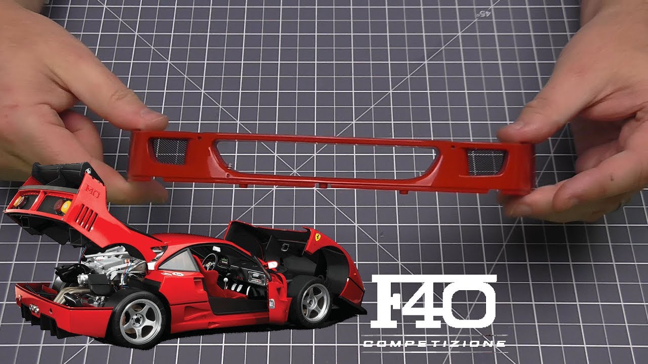 Build the Ferrari F40 Competizione - Part 1 - Front Bumper and Grills