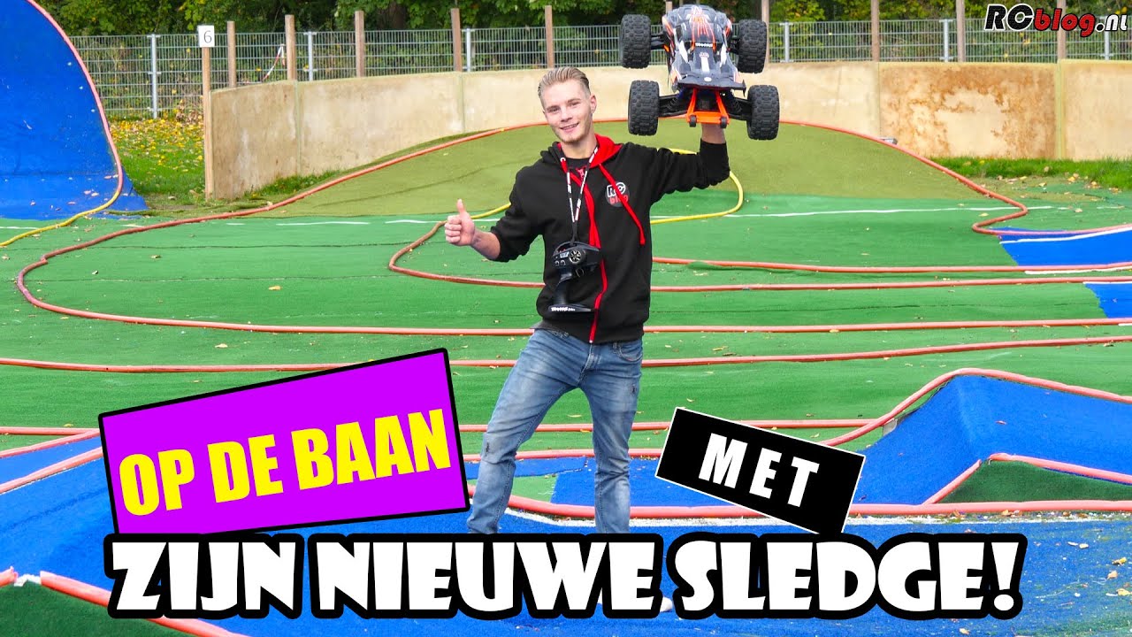 OP DE BAAN met zijn nieuwe TRAXXAS SLEDGE! [DEEL 5]