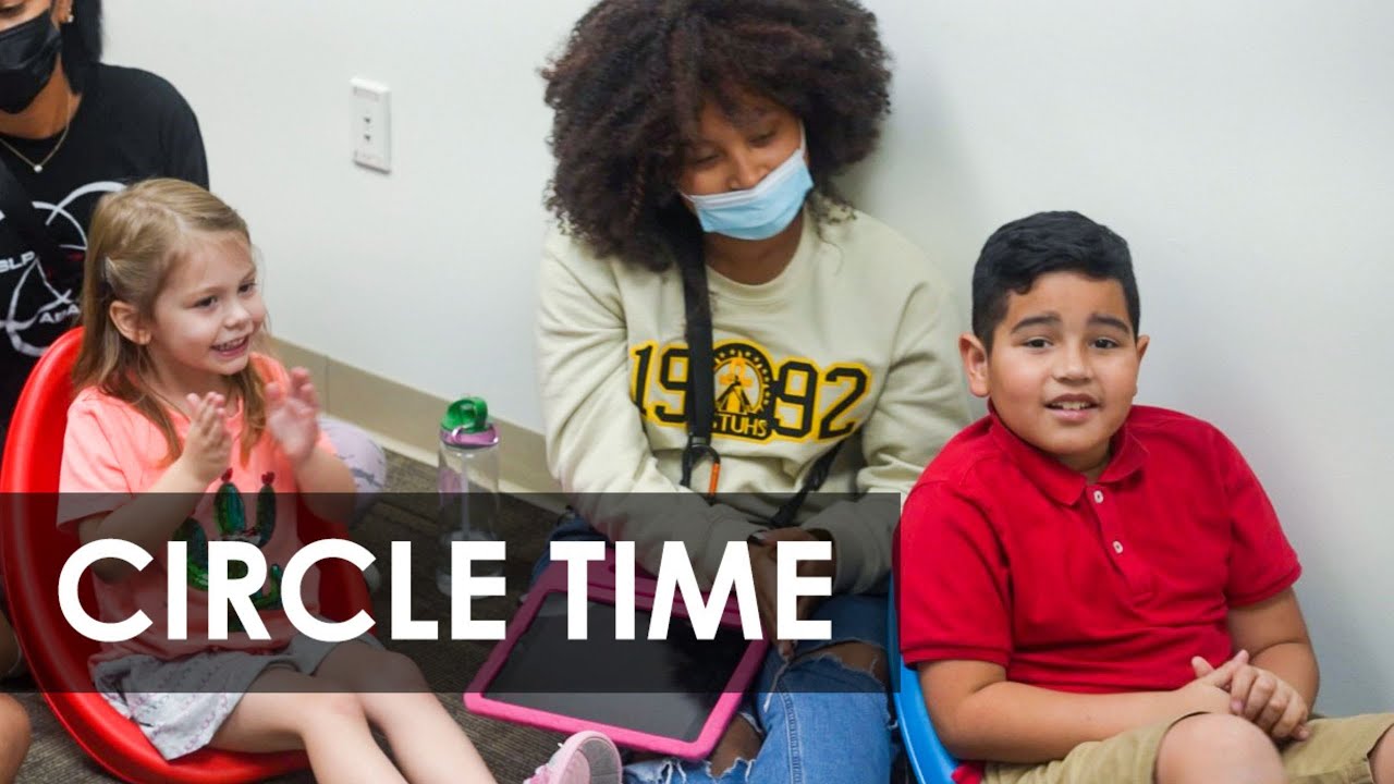 Singing songs during circle time | Social skills for children with autism