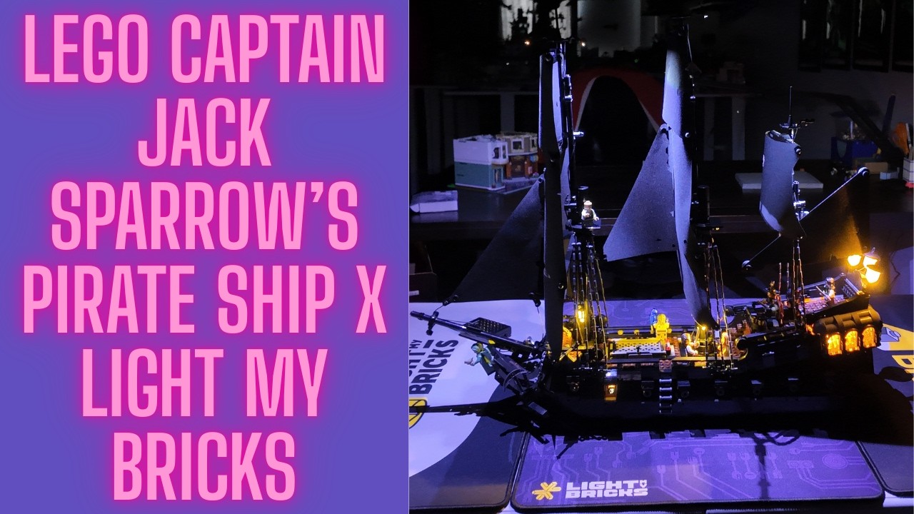 Lego Captain Jack Sparrow's Pirate Ship X Light My Bricks