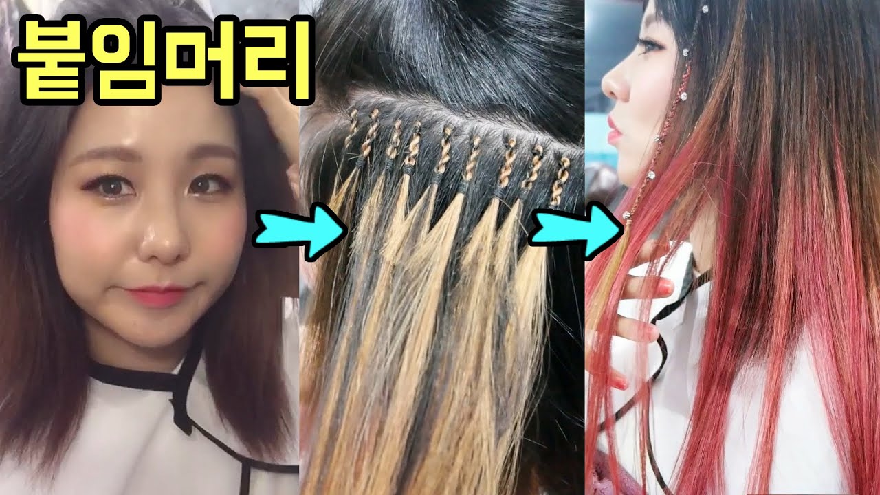 붙임머리 리터치 받고 왔어요! | 윤쨔미TV