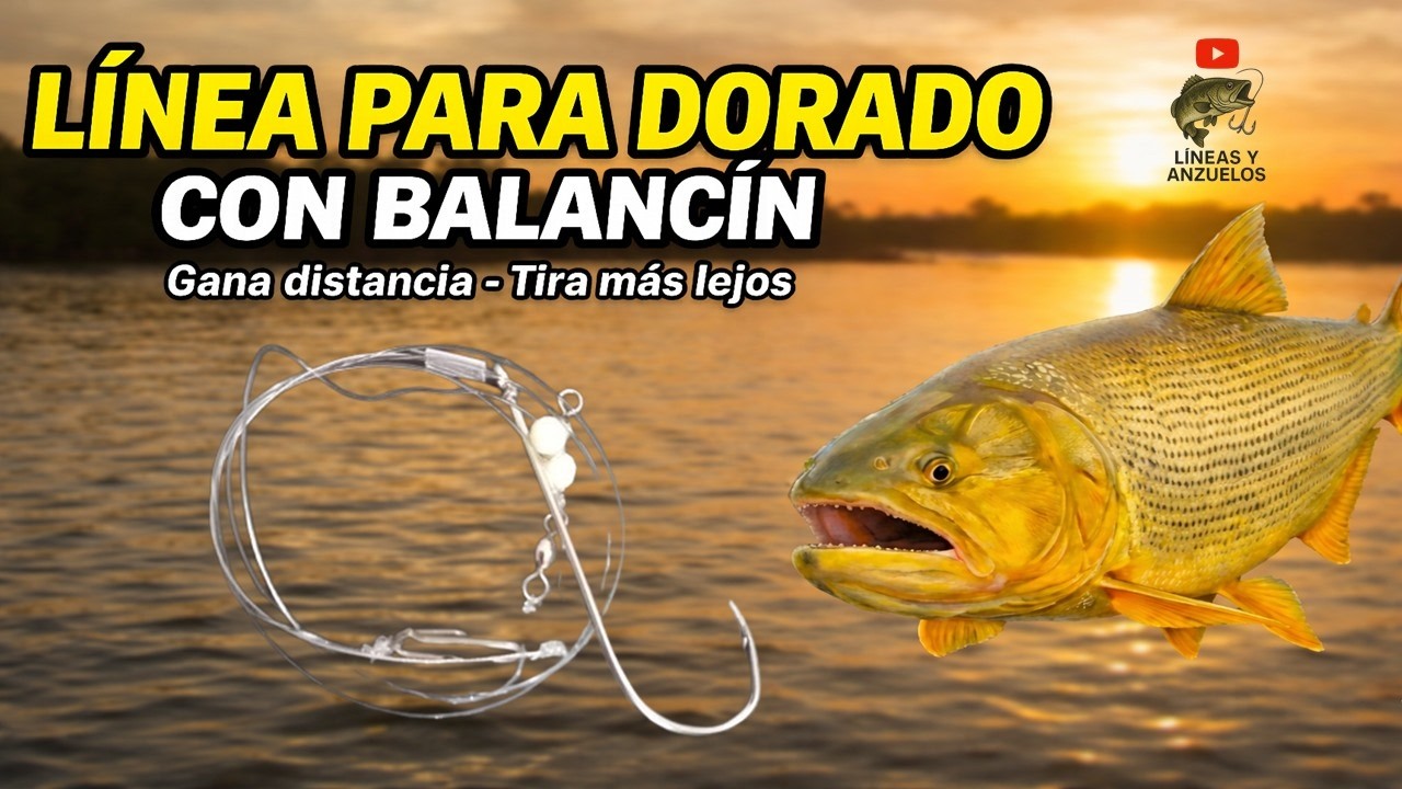 💥 La Mejor Línea para Dorado con Balancín | ¡Más Distancia en Cada Lance!