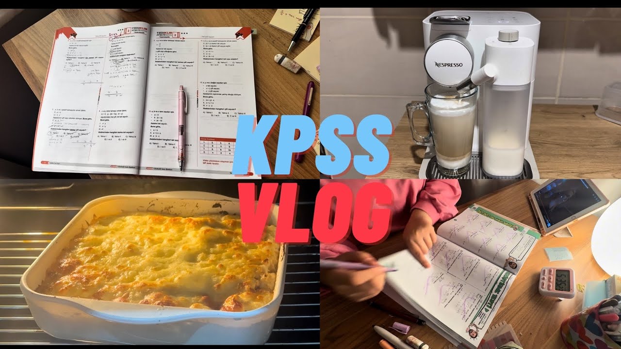 KPSS çalıştığım bir günüm 📚✏️📝