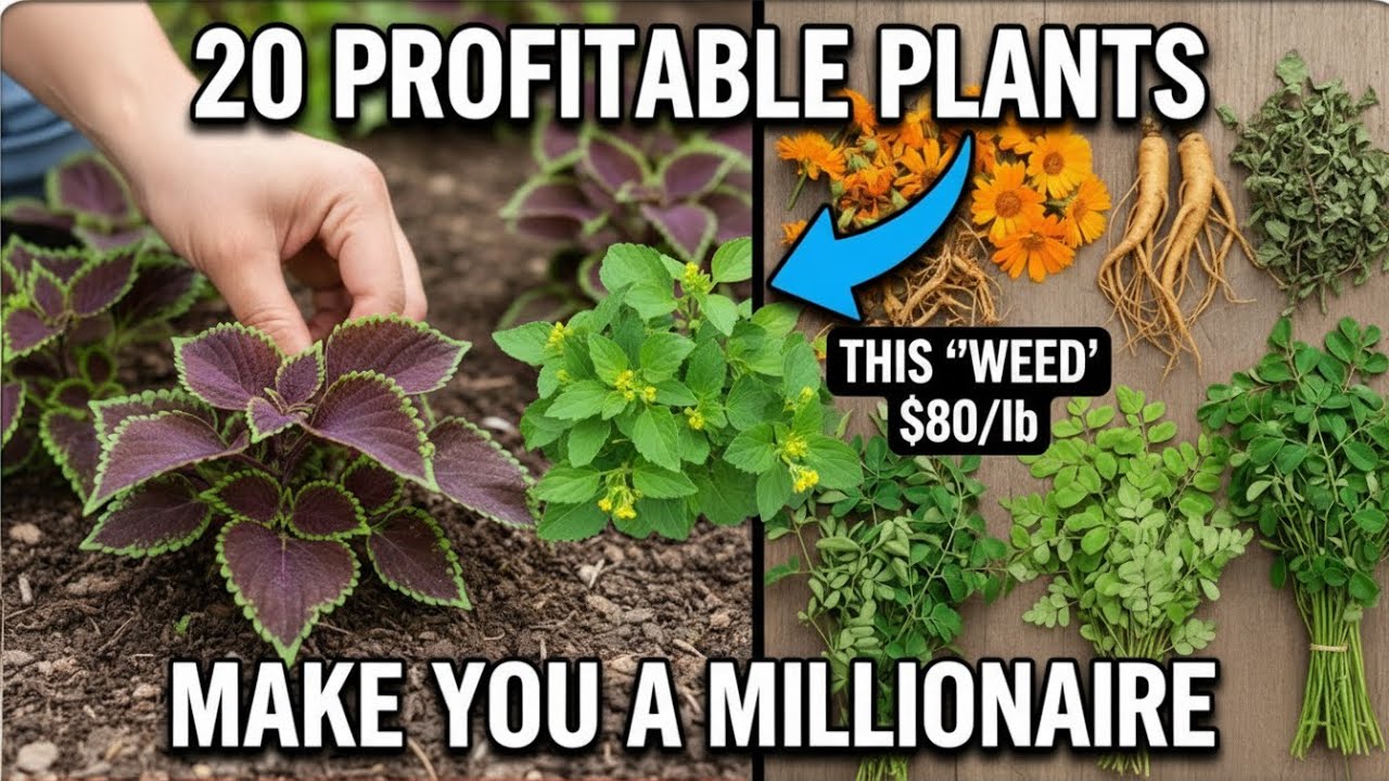 20 Profitable Plants That Will Make You A Millionaire (Some Sell for $80/lb.)