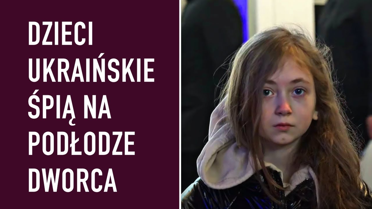 Dzieci ukraińskie śpią na podłodze dworca | Relacja wolontariuszy | Dworzec Centralny w Warszawie
