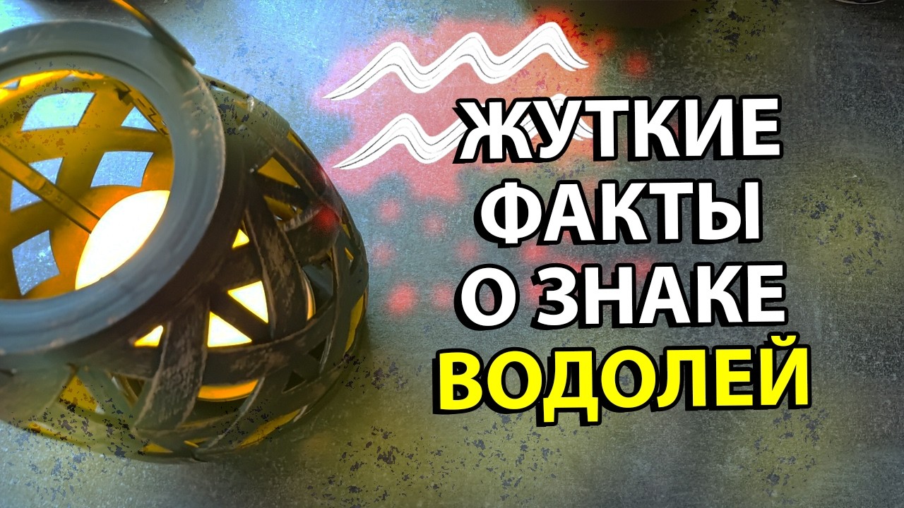 ВОДОЛЕЙ - 8 жутких фактов об этом знаке зодиака.