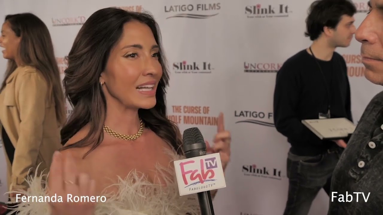 THE CURSE OF WOLF MOUNTAIN red carpet with actress Fernanda Romero