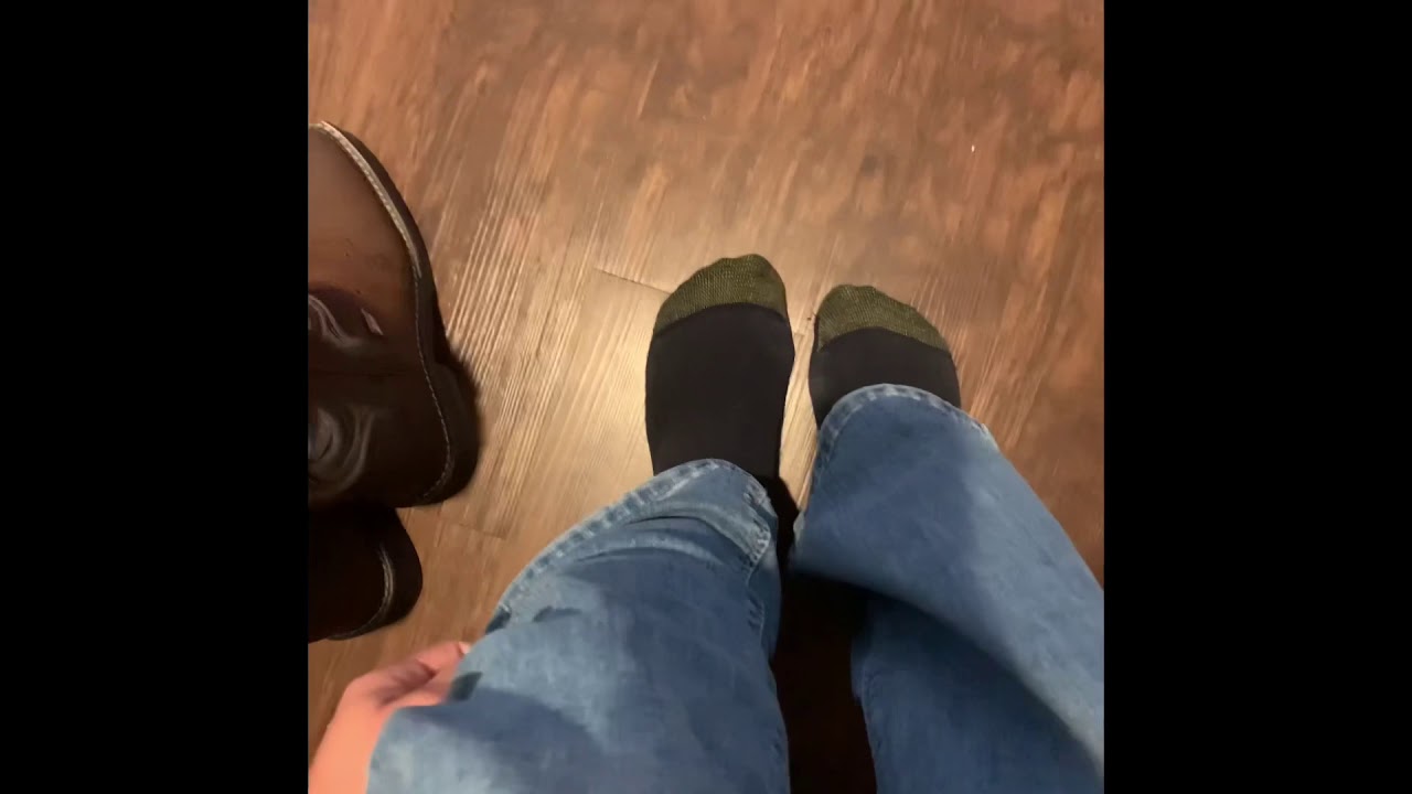 Sweaty socks and feet after running errands