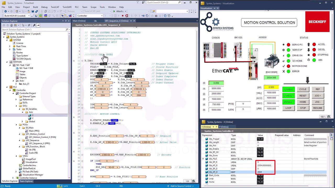 Industrial Motion Programming – Indexed Data Structure | TwinCAT
