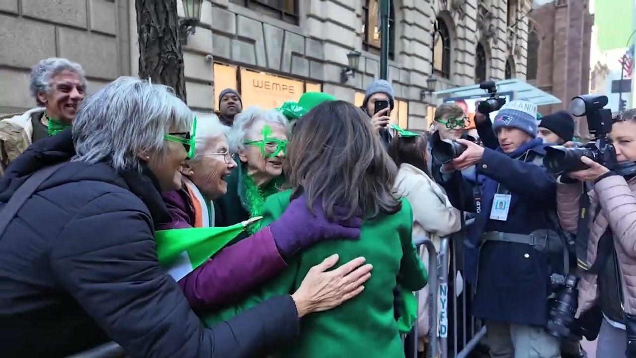 B-ROLL: Governor Hochul Marches in the NYC St. Patrick's Day Parade