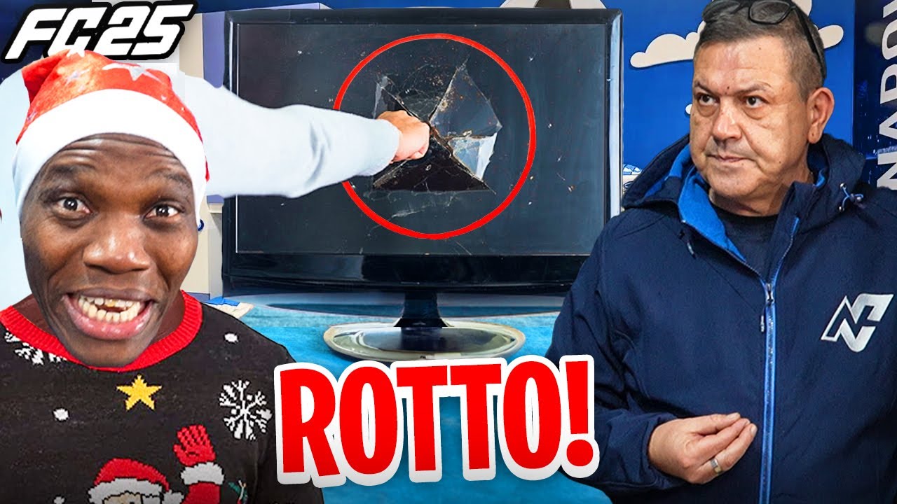 😡 HA ROTTO IL VETRO GIOCANDO a FC 25... (non è uno scherzo)