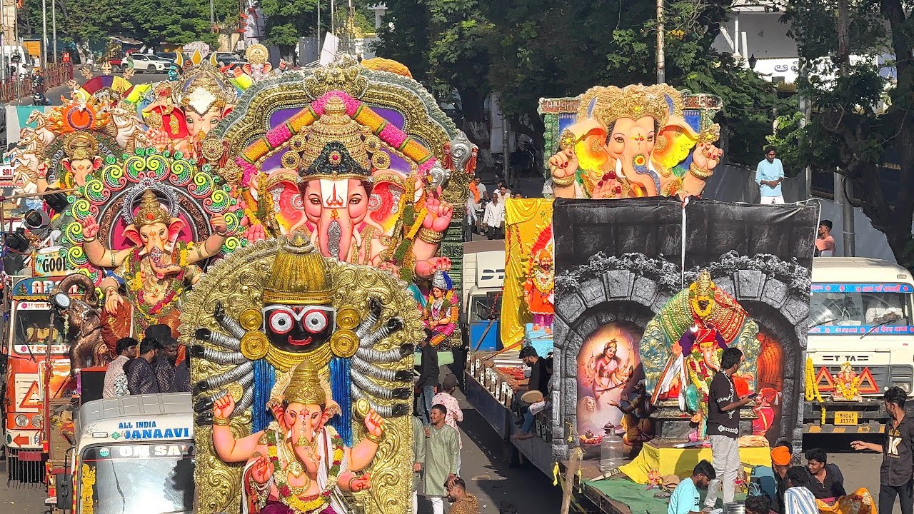 Ganesh Shobhayatra 2025 at Tank Bund | Spectacular Visarjan Procession | Hyderabad LIVE