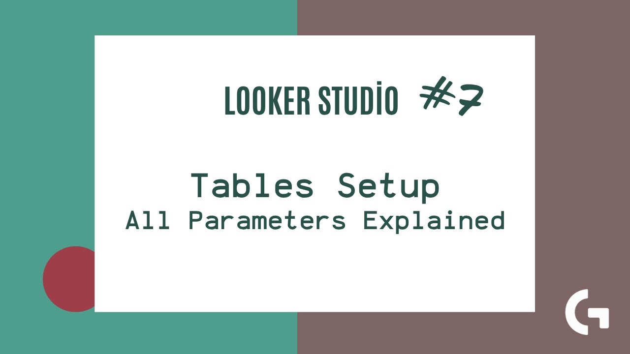 Учебник Looker Studio №7 — Пояснения к таблицам (обзор настройки, стилей и параметров)
