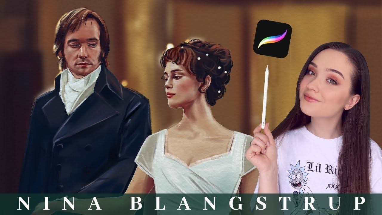 Drawing my favourite Love story! Pride and Prejudice on Procreate!
