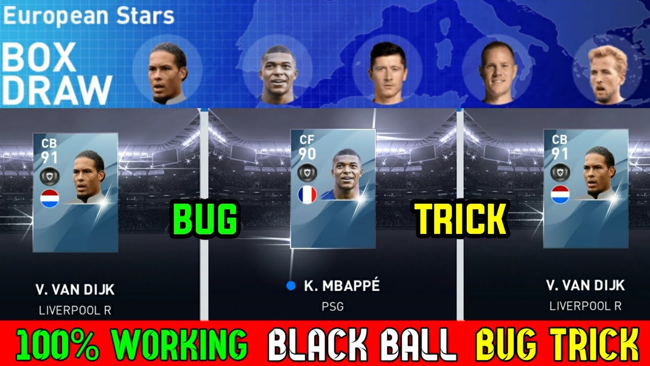 Thunder Black Ball Trick in European Stars Box Draw || Pes 2020 Mobile