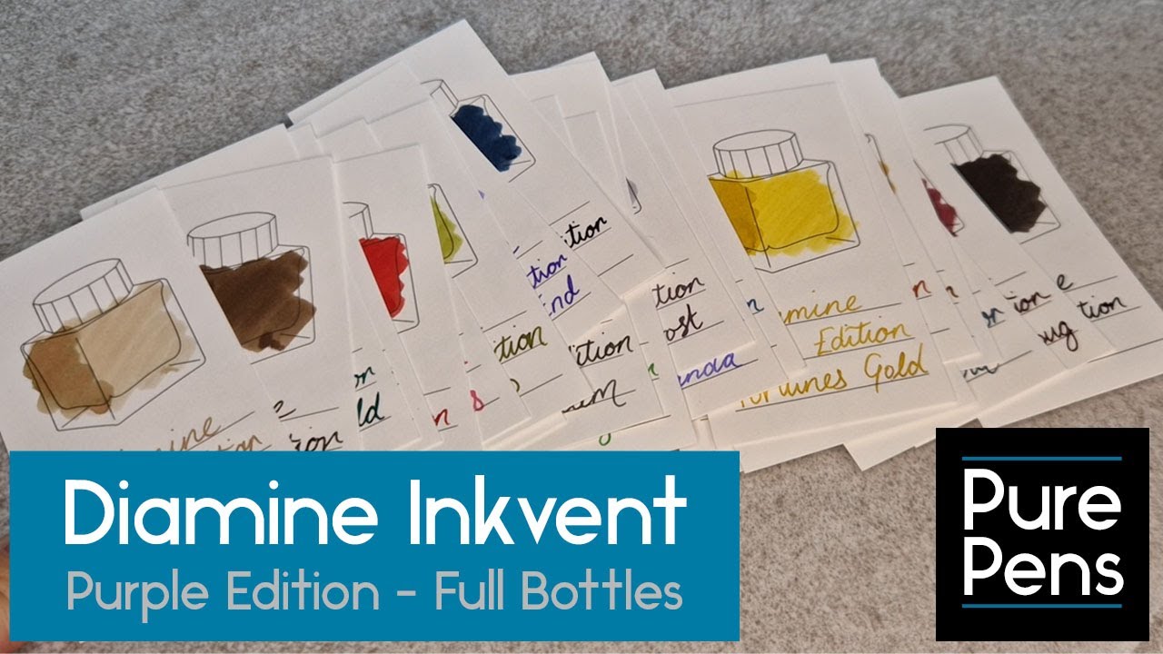 Introducing the Diamine Purple Inkvents - NOW IN 50ml BOTTLES