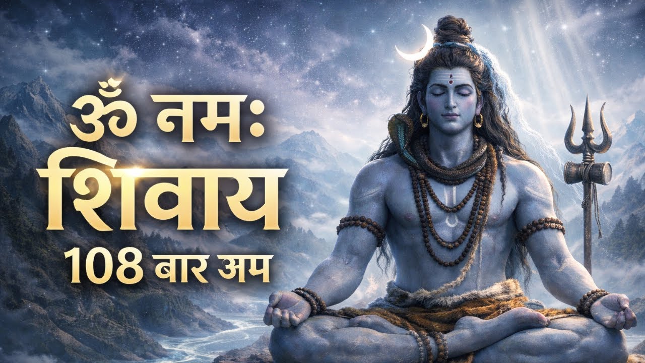 Om Namah Shivaya 108 Times | ॐ नमः शिवाय जाप 108 बार | Deep Meditation & Peace | Mahashivratri