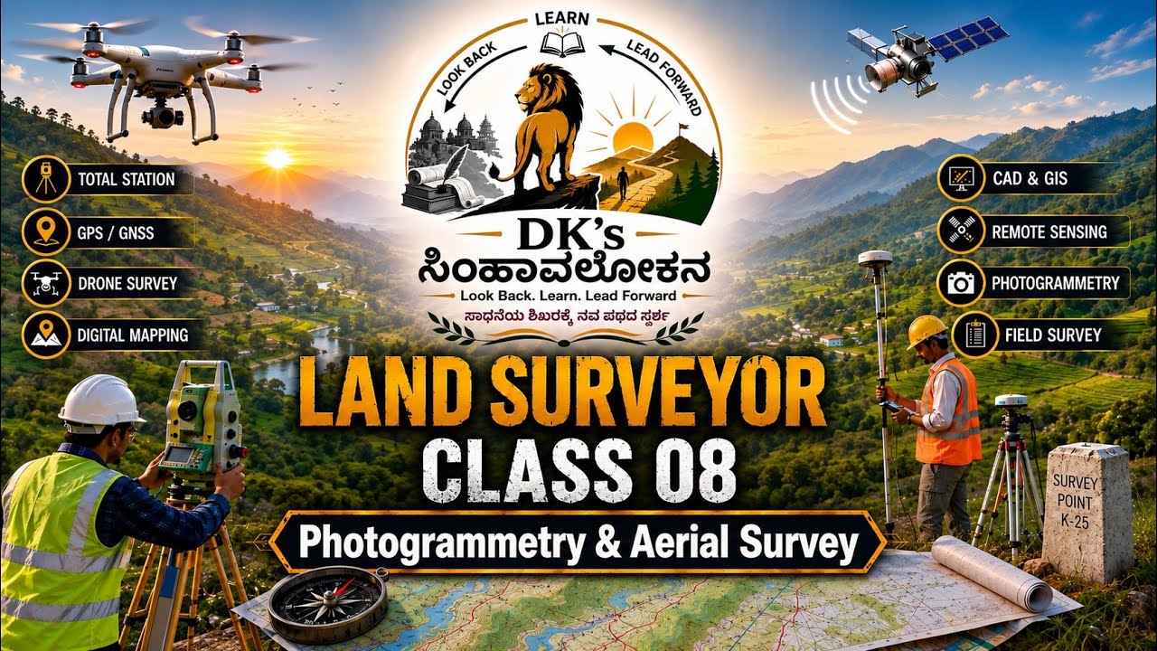 PHOTOGRAMMETRY & AERIAL SURVEY || CLASS 08 By DKs Simhavalokana