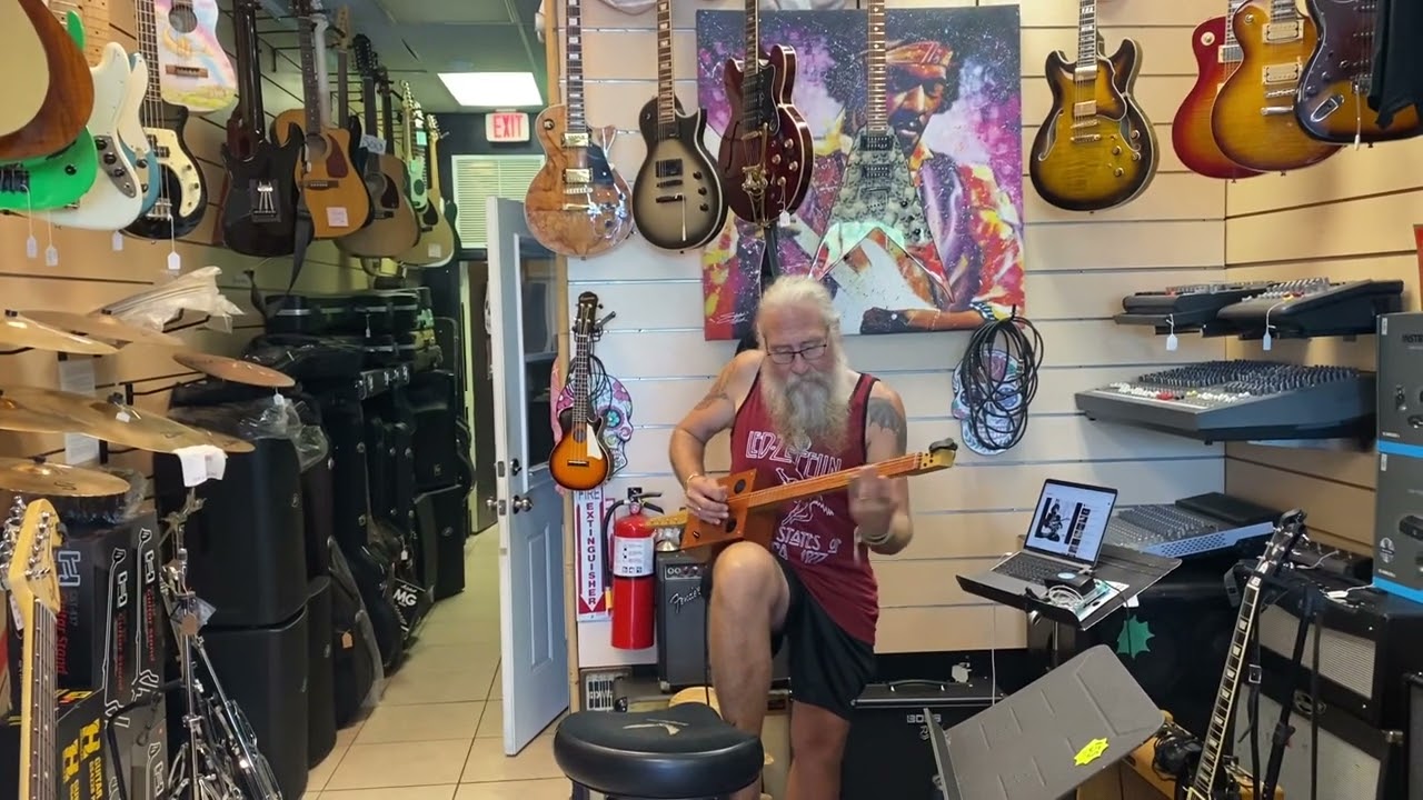 4 string CigarBoxGuitar CBG handmade slide guitar tuning DGBd HOW TO PLAY CBG SLIDE Wayne Sorbelli