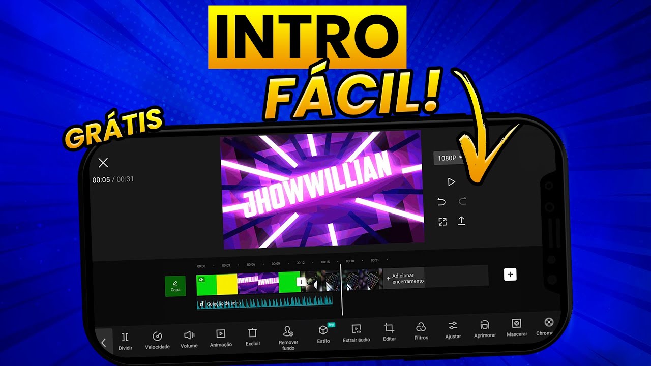 Como Fazer Intro em qualquer Celular (Criar Intro pelo Celular)