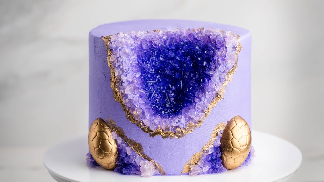 Easiest Geode Cake- Easter Cake Tutorial