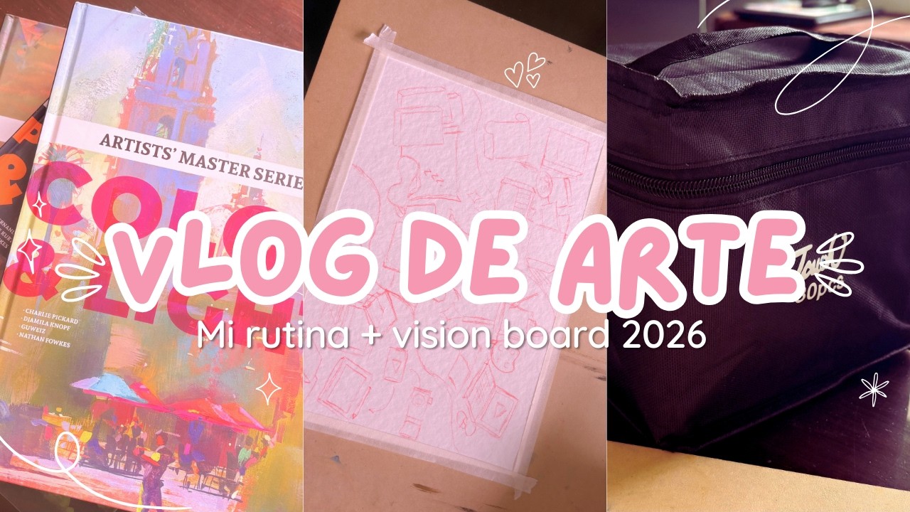 ART VLOG ✨ | Una semana de una ilustradora en ARGENTINA🇦🇷, NUEVOS PROYECTOS y VISION BOARD 2026 🎨🎉