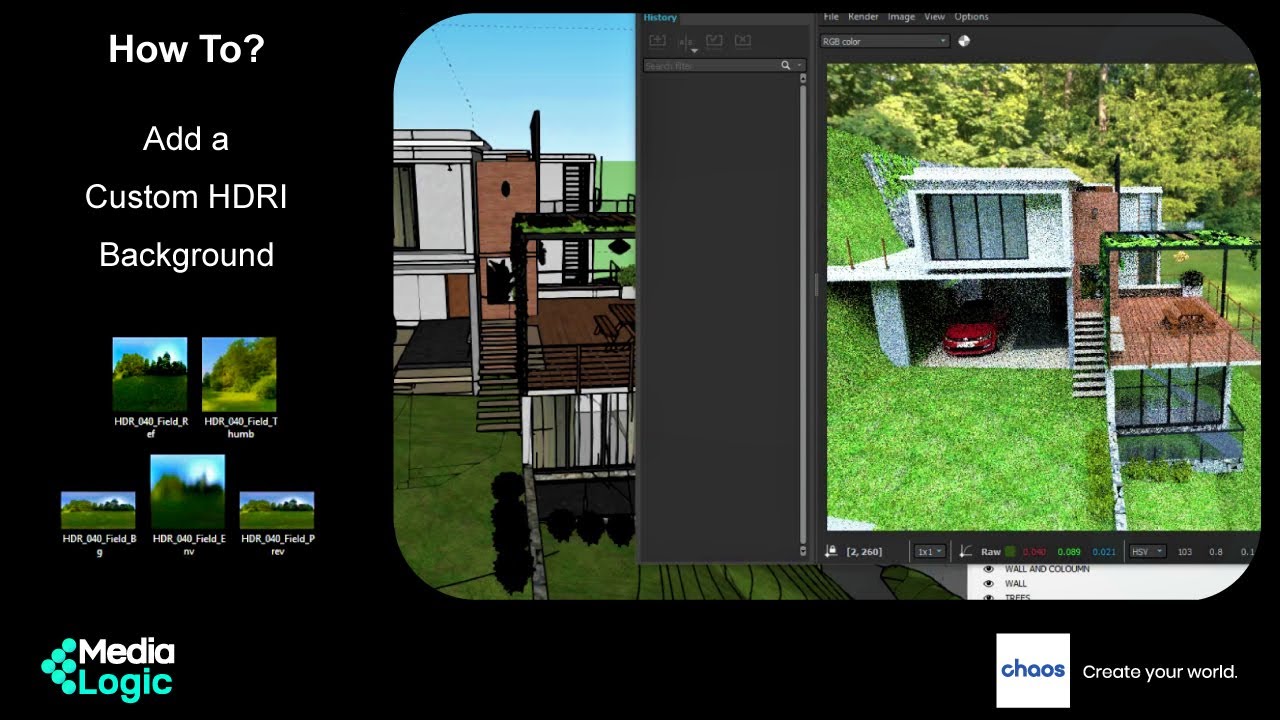#HowTo Add a Custom HDRI Background in #VRay for #SketchUp
