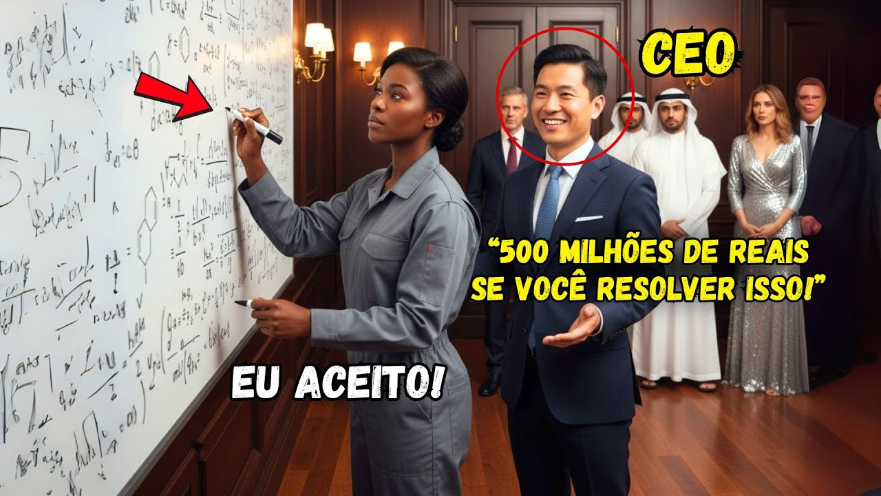 “Resolva e 500 MILHÕES são seus” – CEO japonês riu, mas uma empregada negra chocou a todos