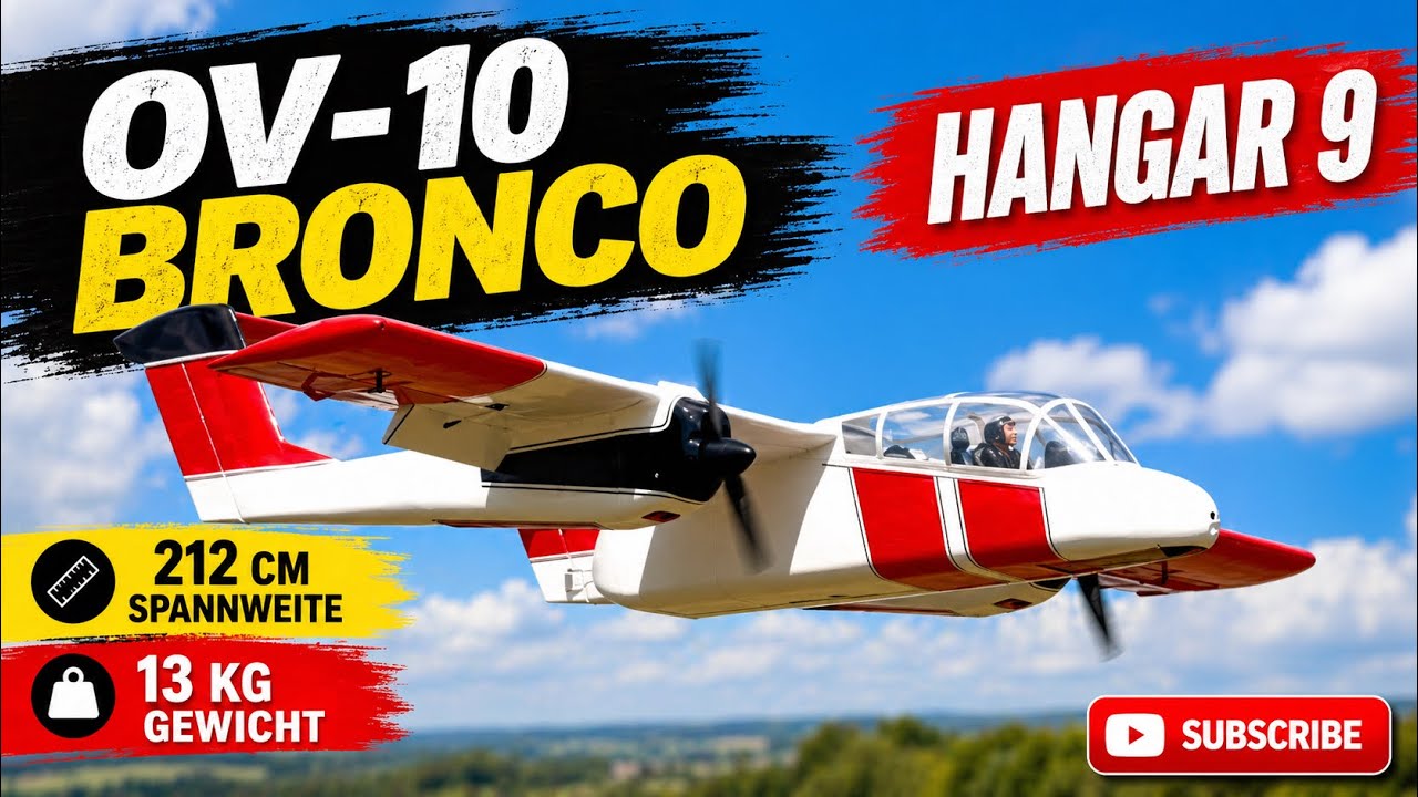 Hangar 9 Bronco 20cc &ndash; Twin-Elektro Warbird mit Scorpion-Power | Pilot: Nico Haubner
