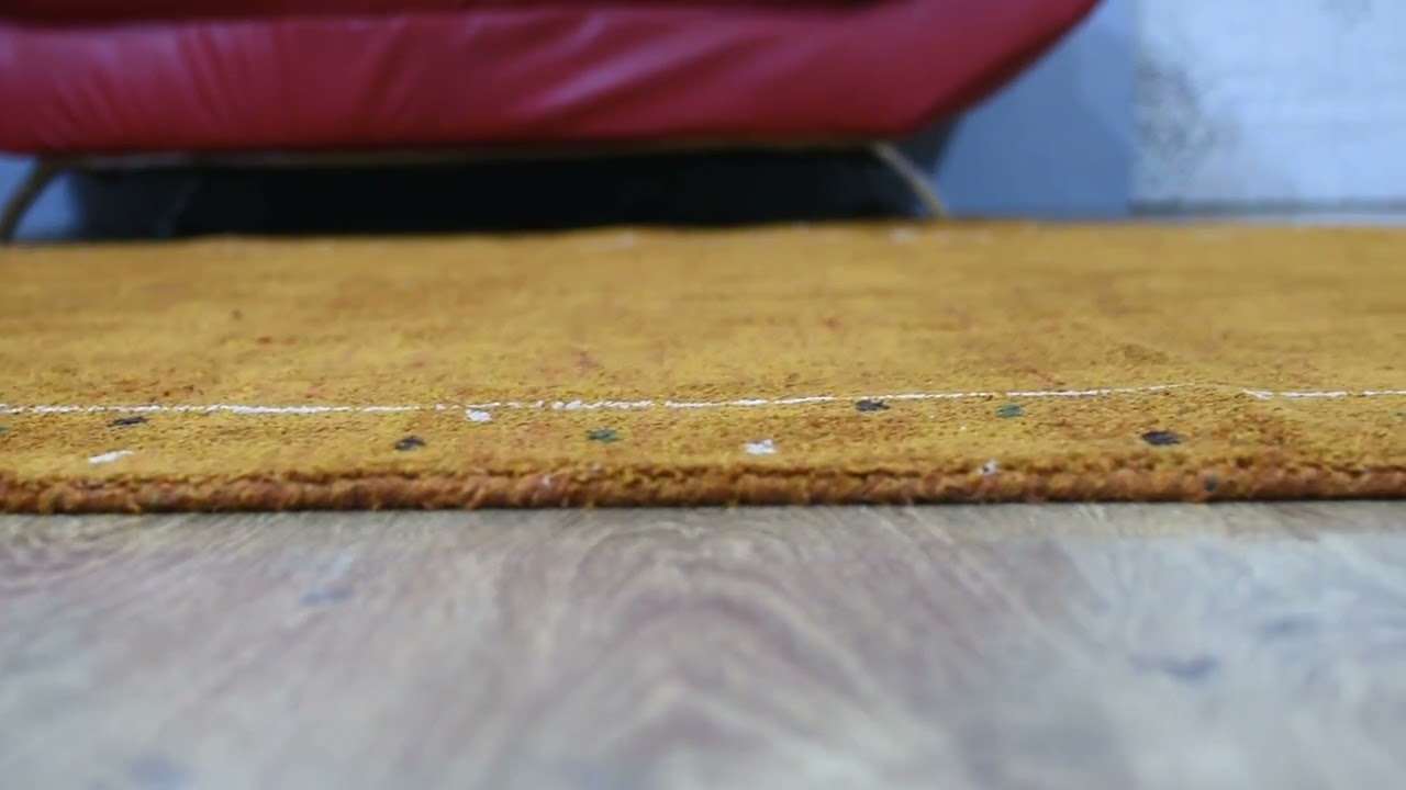 Hand Knotted Loom Silk Mix 6'x9' Area Rug Contemporary Orange LSM189