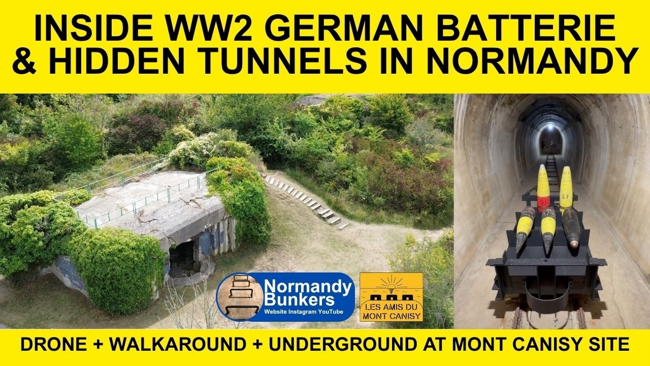INSIDE MASSIVE WW2 GERMAN BATTERIE & UNDERGROUND TUNNELS IN NORMANDY
