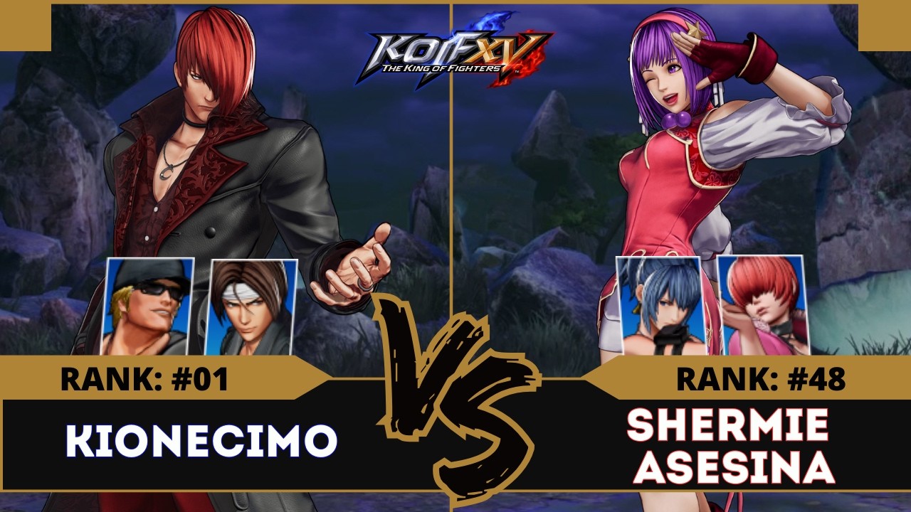 KOFXV⭐KIONECIMO (Kyo/Clark/Iori) vs SHERMIE ASESINA (Leona/Athena/Shermie)⭐Ranked Match - 30/07/24