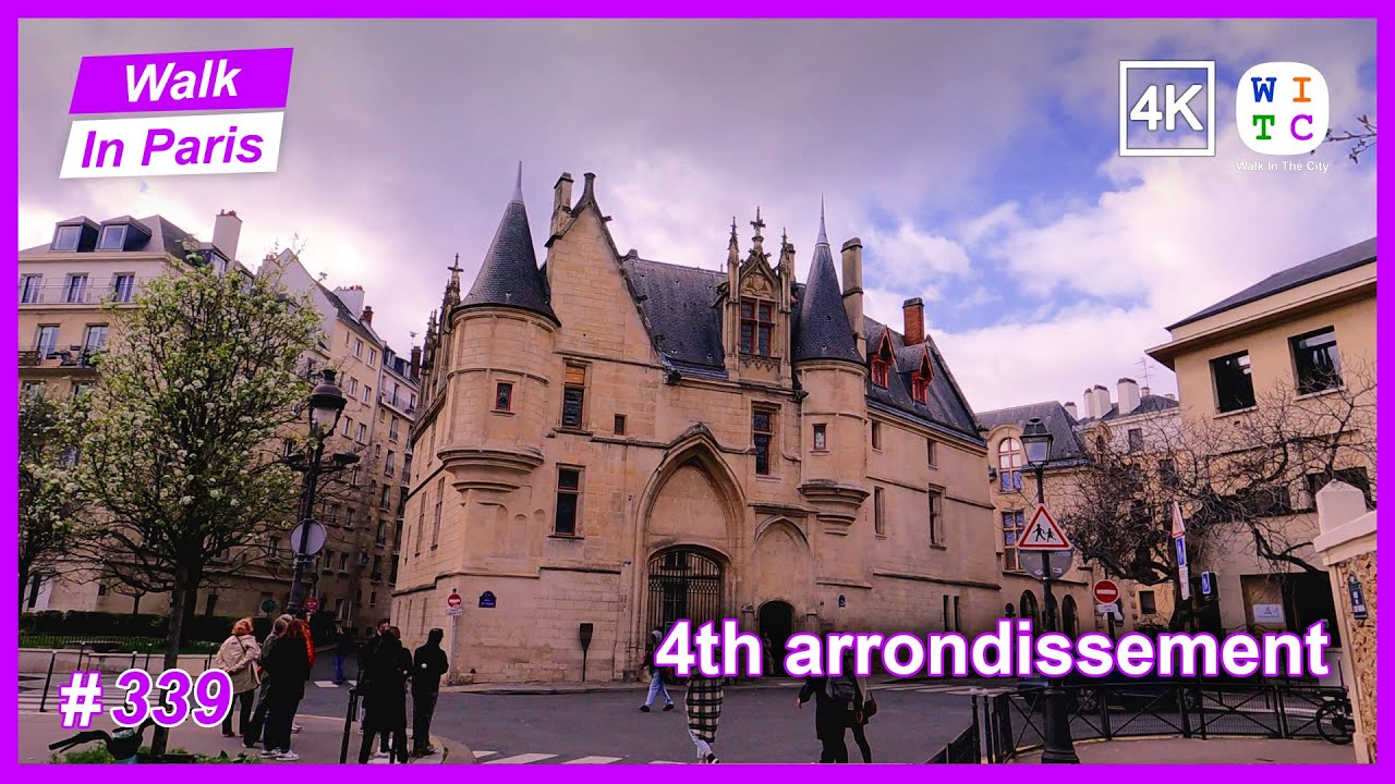 4th arrondissement, Paris, France | Walk In Paris | Paris walk