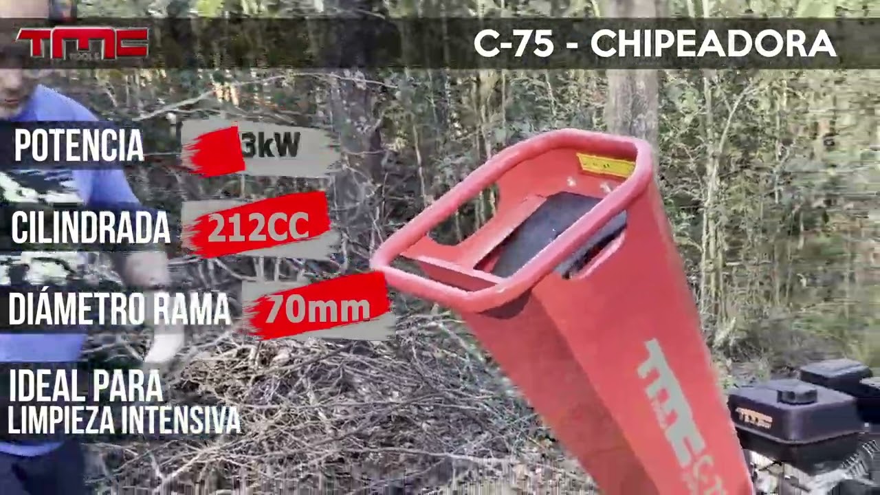 CHIPEADORA TMC C-75 | POTENCIA Y EFICIENCIA EN CADA ASTILLADO