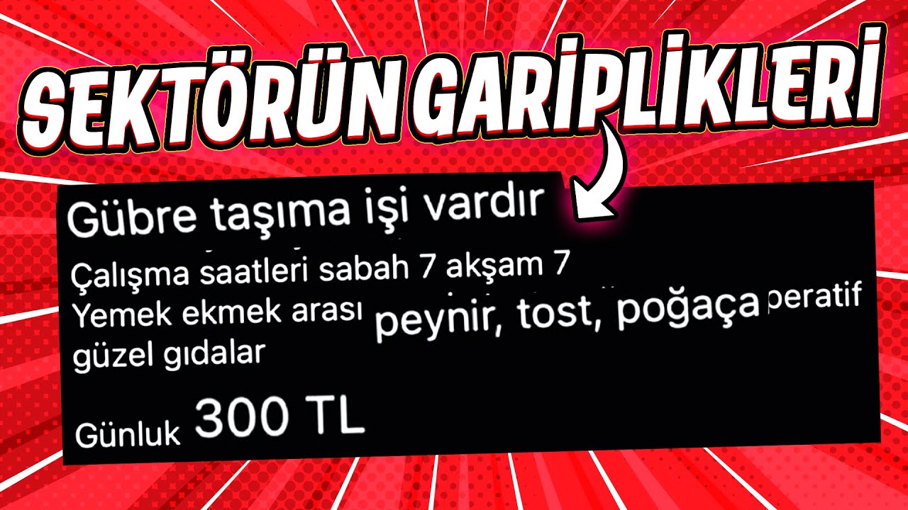 SEKTÖRÜN GARİPLİKLERİ 