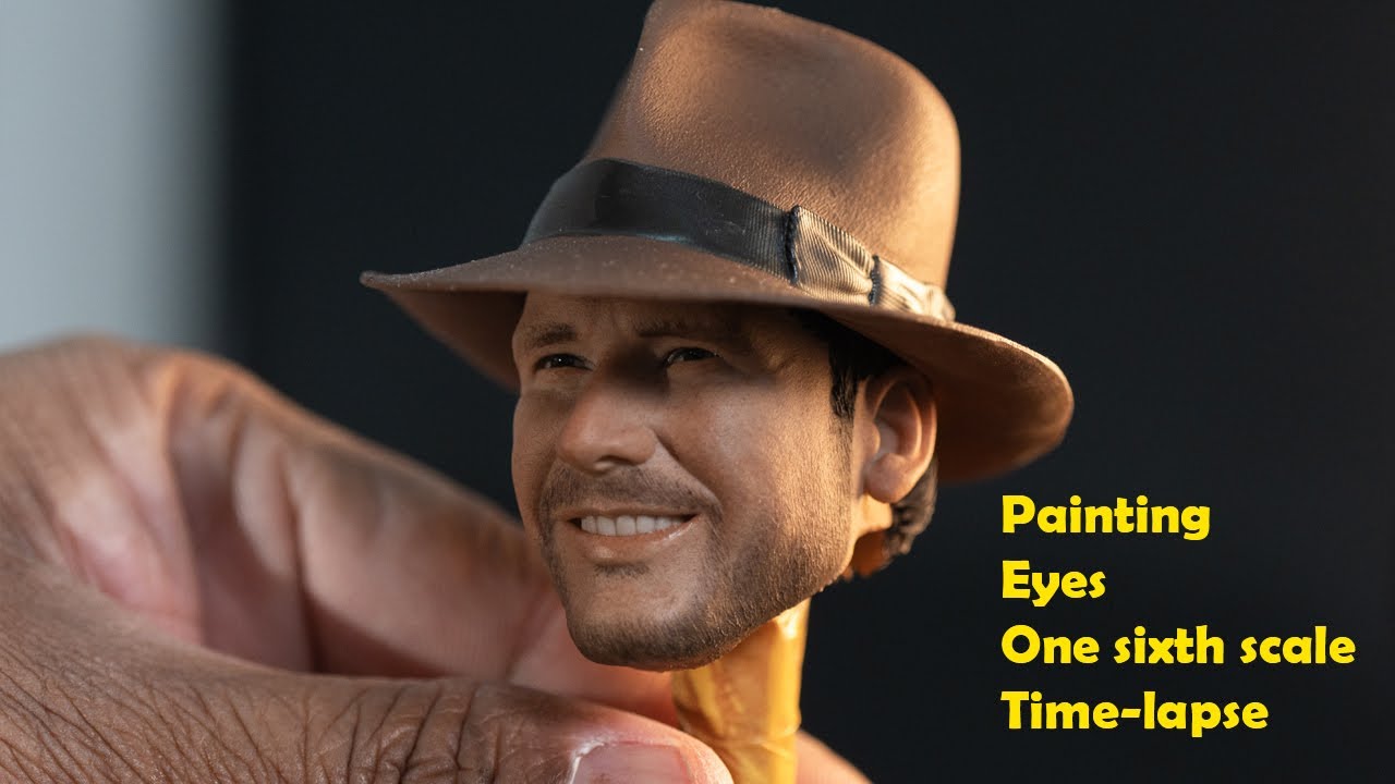 Bringing Miniature Eyes to Life: 1/6 Scale Head Sculpture Time-Lapse