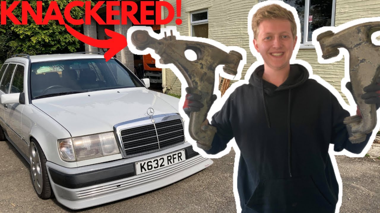 I Can't Believe How Bad They Were! Replacing my W124 (S124) Lower Control Arms! [TUTORIAL][HOW TO]