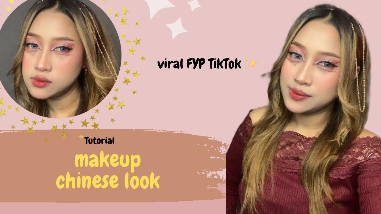 Tutorial makeup chinese look VIRAL!! ✨🌸 #makeup #tiktok 