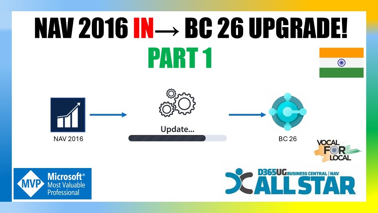 Обновление данных NAV 2016 ➡️ BC 26 IN | Локализация для Индии | Полное руководство (часть 1)