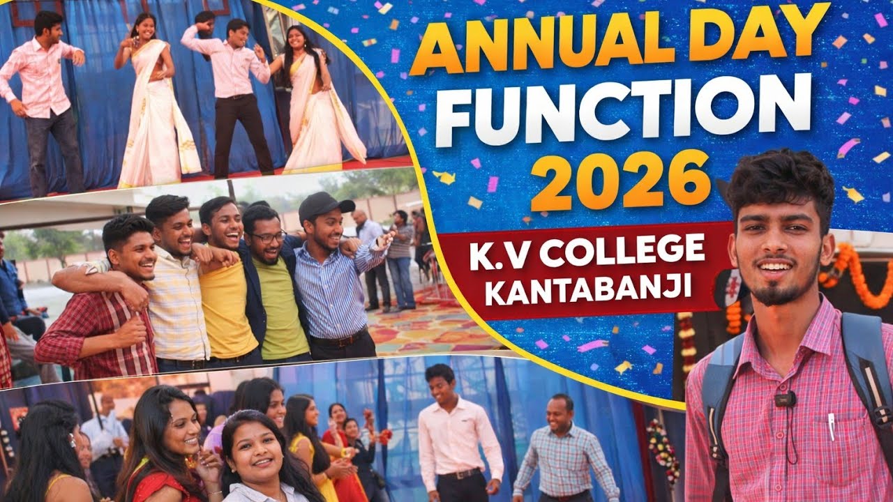 Annual Day Function 2026 | K.V. College Kantabanji Full Celebration Vlog | Dance & Fun Moments