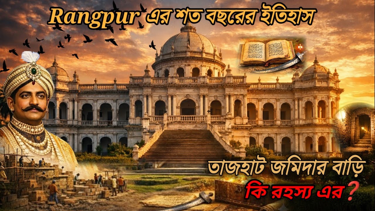 Rangpur এর শত বছরের ইতিহাস, Tajhat Zamindar Bari |রংপুরের  তাজহাট জমিদার বাড়ি | Tajhat Rajbari |