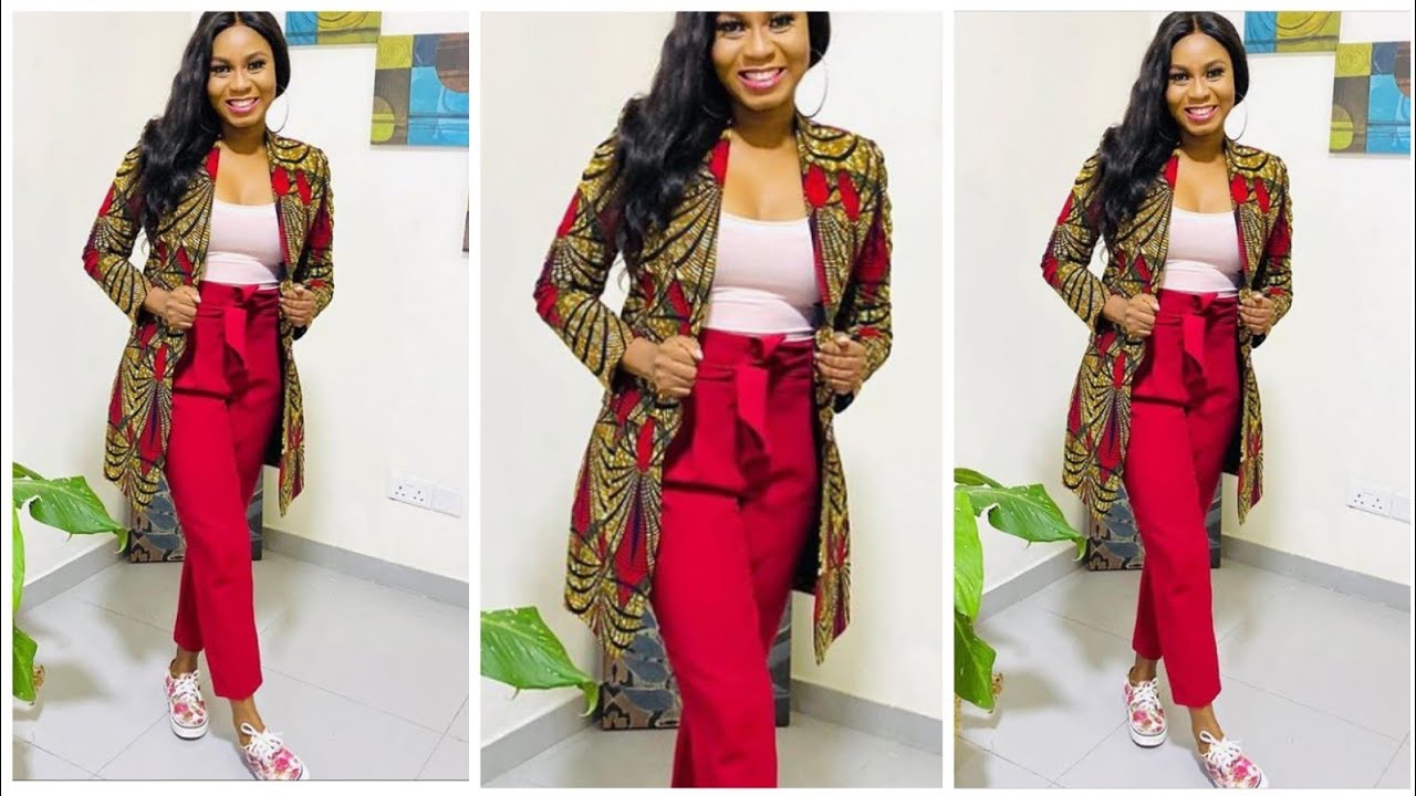 ANKARA FEMALE JACKET ||FOUR EASY STEPS || to Cut and Sew a Female Jacket