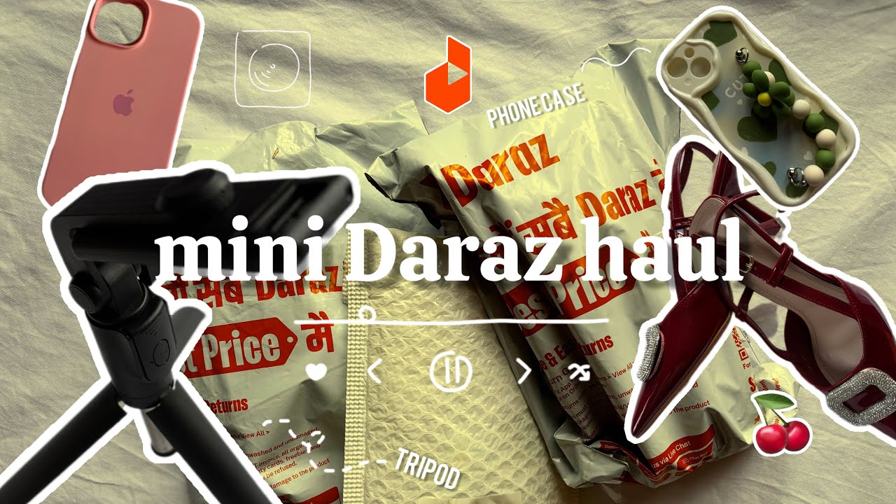 a mini DARAZ Haul 🛍️🍒 | unboxing asmr ☁️