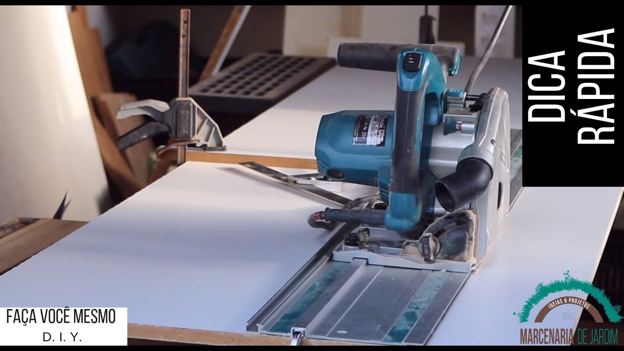 Dica SP6000 Makita
Cortes grandes com trilhos pequenos