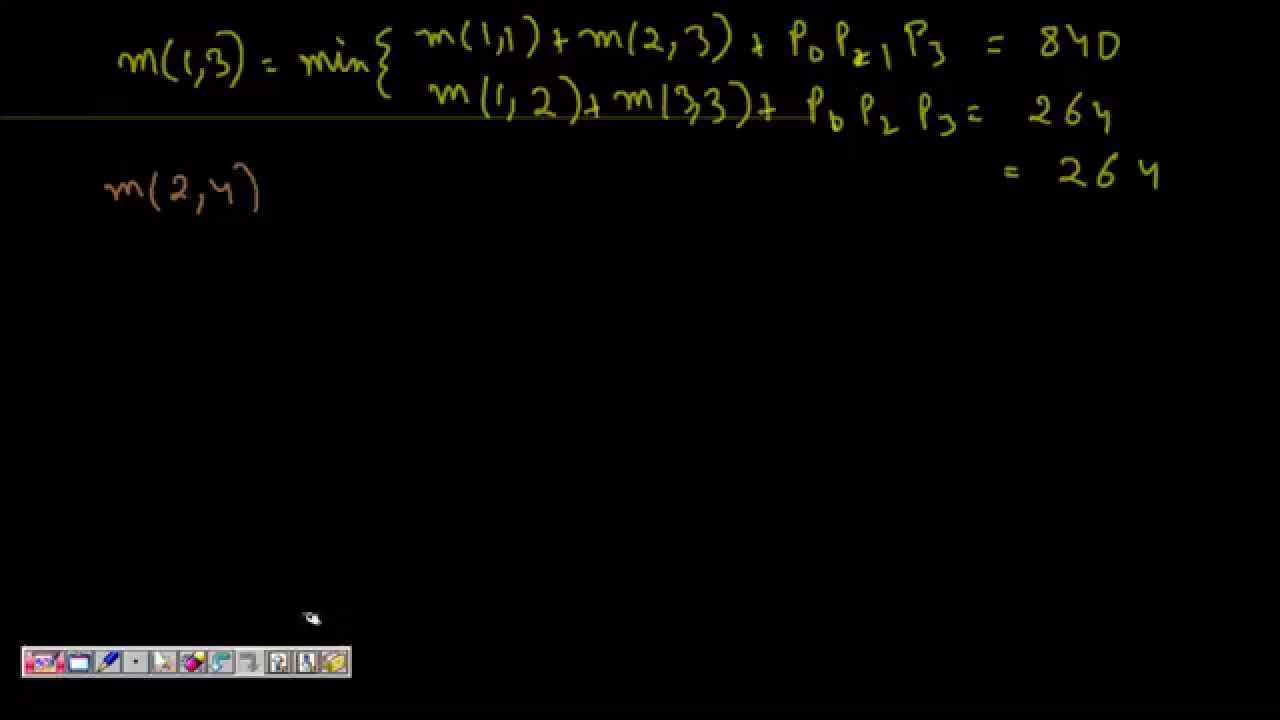 Programming Interview: Matrix Chain Multiplication (Dynamic Programming)