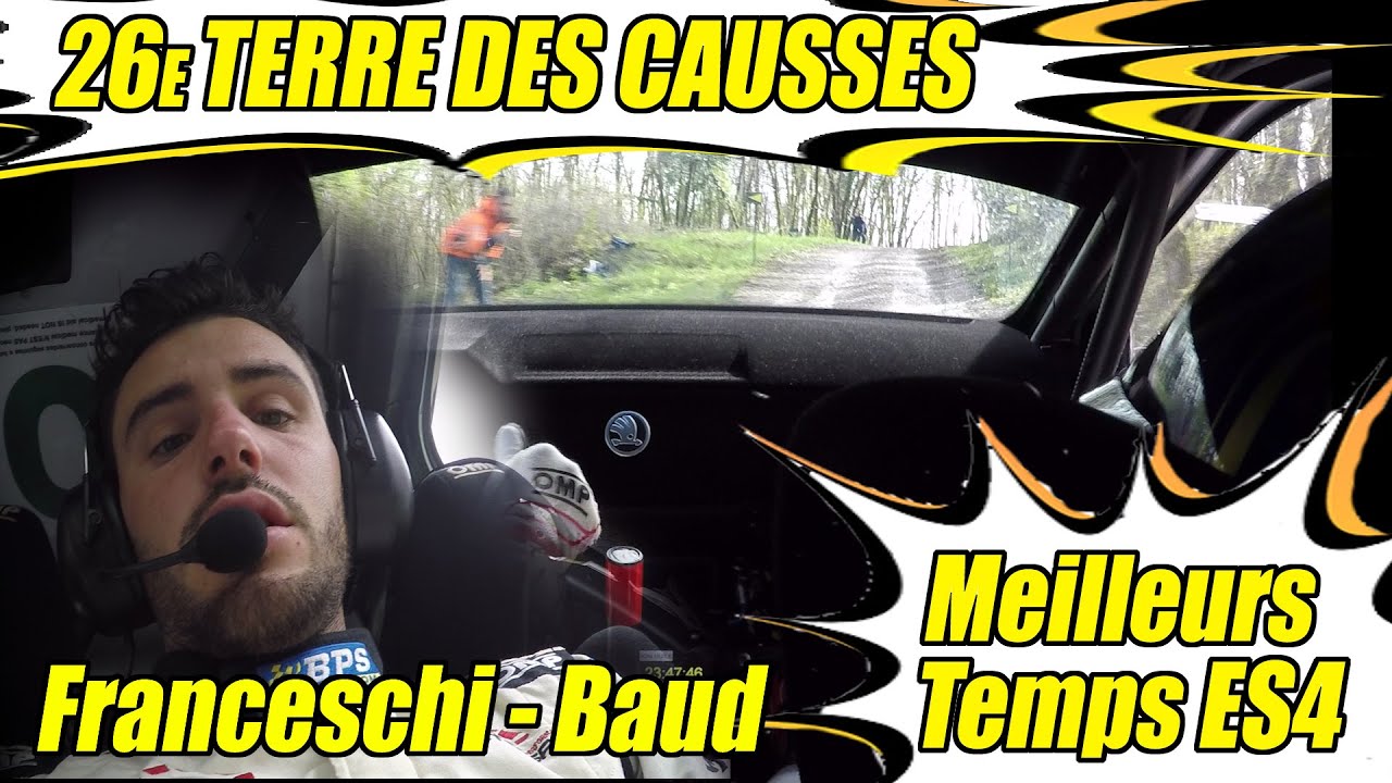 CAMERA EMBARQUEE: FRANCESCHI / BAUD SKODA FABIA R5- TERRE DES CAUSSES 2023 - ES4 SCRATCH